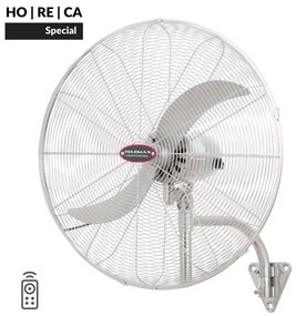 Telemax FW65 HORECA SPECIAL Ανεμιστήρας Επιτοίχιος με Τηλεχειριστήριο SILVER (66cm)