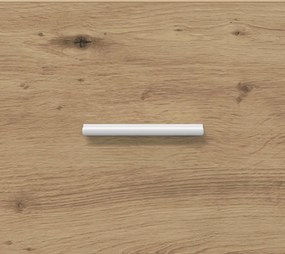 vidaXL Τραπέζι κονσόλας Artisan Δρυς 90 x 35 x 80 εκ