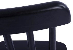 Καρέκλα Τραπεζαρίας LUCIEN Οξιά Μαύρο Ματ 48x54x86Υεκ. 48x54x86 εκ.