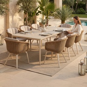 ΣΕΤ ΤΡΑΠΕΖΑΡΙΑΣ 9ΤΜΧ VICTUS HM10864.02 ΜΠΕΖ ΑΛΟΥΜ. &amp; OLEFIN-ΛΕΥΚΟ SINTERED STONE