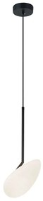 Φωτιστικό Οροφής 20254 Led 3000K 5W Black Matt Metal, Glass