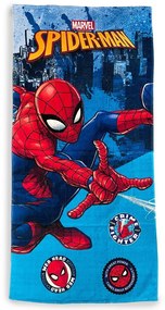 Πετσέτα Θαλάσσης Παιδική Microfiber 70x140εκ. Spiderman 96 Sky Blue Marvel DimCol