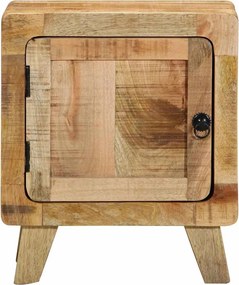 vidaXL Κομοδίνο 40x32x46 cm από μασίφ ξύλο Rough Mango