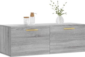vidaXL Ντουλάπι Τοίχου Γκρι Sonoma 100x36,5x35 εκ. Επεξεργασμένο Ξύλο