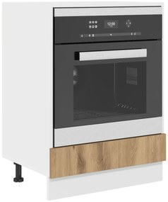 vidaXL Ντουλάπι Φούρνας - Δρυς, 60x46x81.5 εκ, Επεξεργασμένο Ξύλο