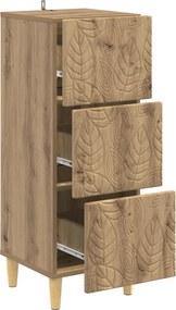vidaXL Ντουλάπι με Συρτάρια 33 x 34,5 x 90 εκ Επεξεργασμένο Ξύλο