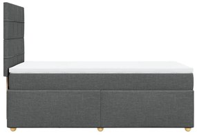 ΚΡΕΒΑΤΙ BOXSPRING ΜΕ ΣΤΡΩΜΑ ΣΚΟΥΡΟ ΓΚΡΙ 90X200 ΕΚ. ΥΦΑΣΜΑΤΙΝΟ 3293464