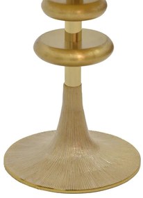 Βοηθητικό τραπέζι Trego I Inart χρυσό-λευκό μέταλλο Φ33x42εκ 33x33x42 εκ.