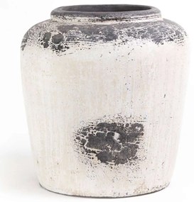 Βάζο Eline Boho 0630036 35x35x35cm Antique White Soulworks Ceramic