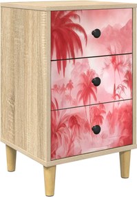 vidaXL Κομοδίνο AACHEN Sonoma Δρυς 36 x 33 x 60 εκ Επεξεργασμένο Ξύλο