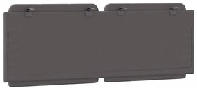 vidaXL Μαξιλάρι για Κεφαλάρι Zadar Γκρι 140 εκ. από Συνθετικό Δέρμα