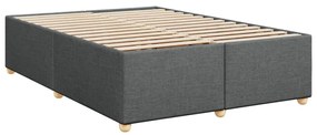 ΚΡΕΒΑΤΙ BOXSPRING ΜΕ ΣΤΡΩΜΑ ΣΚΟΥΡΟ ΓΚΡΙ 140X190 ΕΚ. ΥΦΑΣΜΑΤΙΝΟ 3288976