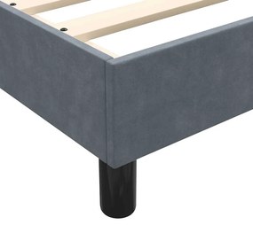 ΚΡΕΒΑΤΙ BOXSPRING ΜΕ ΣΤΡΩΜΑ ΣΚΟΥΡΟ ΓΚΡΙ 80X220 ΕΚ. ΒΕΛΟΥΔΙΝΟ 3316042