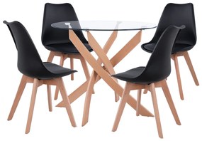 Intrahome ΣΕΤ ΤΡΑΠΕΖΑΡΙΑΣ 5ΤΜΧ ΤΡΑΠΕΖΙ Φ90CASABLANCABU_DHCASABLANCABI74 & 4 ΚΑΡΕΚΛΕΣ DCASABLANCAR_ES_SCASABLANCALCASABLANCACASABLANCAM ΜΑΥΡΕΣ .02 intraho-0007360