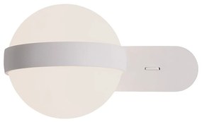 Φωτιστικό Τοίχου - Απλίκα 20167 Led 3000K 5,6W Σφαίρα Οπάλ White Matt Metal,Acrylic