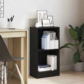 vidaXL Βιβλιοθήκη Μαύρη Δρυς 40x24x76 εκ. από Τεχνητό Ξύλο