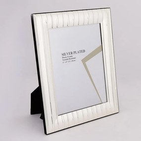 Κορνίζα Μεταλλική Επάργυρη 756-10018 15x20cm Silver Estheti Home Metal