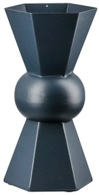 Βάζο \&quot;Metallo\&quot; Μέταλλο Dark Μπλε PU Pcs. Assorted 9x9x20cm - 05161325