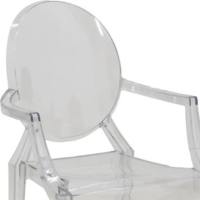 Καρέκλα Narova pakoworld PC διάφανο 43x48x92εκ