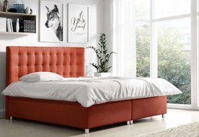 Επενδυμένο κρεβάτι Bella-Kokkino-180 x 200