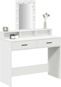 vidaXL Τραπέζι περιποίησης Λευκό 100 x 41 x 140 εκ. Επεξεργασμένο ξύλο