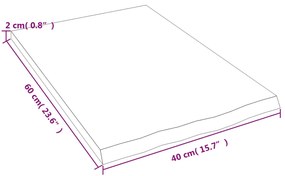 ΡΑΦΙ ΤΟΙΧΟΥ ΑΝΟΙΧΤΟ ΚΑΦΕ 40X60X2 ΕΚ. ΕΠΕΞΕΡΓ. ΜΑΣΙΦ ΞΥΛΟ ΔΡΥΟΣ 363635