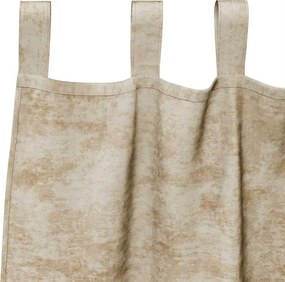 vidaXL Βελούδινες Κουρτίνες 2 pcs Κρεμ 140 x 140 cm Βελούδο