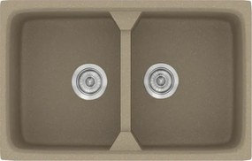 Sanitec Classic 318 (78×51) - Γρανιτένιος νεροχύτης - Granite Taupe