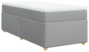 ΚΡΕΒΑΤΙ BOXSPRING ΜΕ ΣΤΡΩΜΑ ΑΝΟΙΧΤΟ ΓΚΡΙ 100X200 ΕΚ. ΥΦΑΣΜΑΤΙΝΟ 3285352