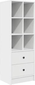 vidaXL Γραφείο με συρτάρι με ράφι με αποθήκευση 2 pcs Λευκό