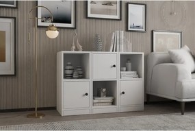 Stewehome Κονσόλα με ράφι και ντουλάπι Λευκό 40x98x72 cm