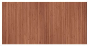vidaXL Χαλί Ορθογώνιο Καφέ 100 x 200 εκ. Μπαμπού
