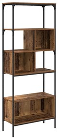 vidaXL Βιβλιοθήκη Παλιό Ξύλο 76 x 33 x 188,5 εκ Επεξεργασμένο ξύλο