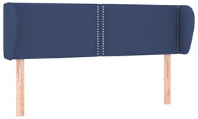 vidaXL Κεφαλάρι με Πτερύγια Μπλε 147 x 23 x 78/88 εκ. Υφασμάτινο