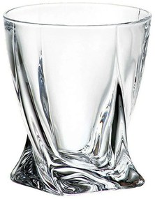 Ποτήρι Ουίσκι Quadro CTB00302126 340ml Κρυστάλλινο Clear Βοημίας Κρύσταλλο