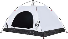 vidaXL Σκηνή Κάμπινγκ 2 Ατόμων Λευκή από Ύφασμα Συσκότισης