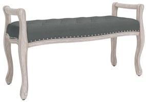 vidaXL Πάγκος Σκούρο Γκρι 110x45x60 εκ. Υφασμάτινος
