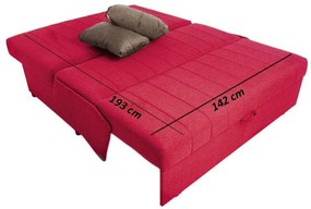 Καναπές Διθέσιος New Montana Fylliana Ρόζ - Γκρί Bombay 145x100x92 εκ. 145x100x92 εκ.