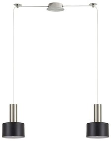 Φωτιστικό Οροφής Adept Tube 77-8452 50x14x300cm 2xE27 60W Nickel-Black Homelighting