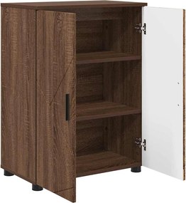 vidaXL Ντουλάπι Μπάνιου Καφέ δρυς 60 x 35 x 80 εκ