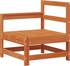 vidaXL Σετ Ξαπλώστρας Κήπου 6 pcs Κερωμένο Καφέ Στερεό πεύκο