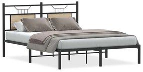 Κρεβάτι Boxspring με Στρώμα Σκούρο Μπλε 140x210 εκ. Βελούδινο - Μπλε