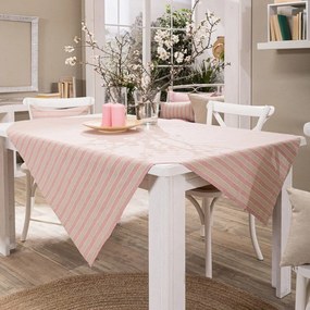 Τραπεζομάντηλο Prado 06 Pink Teoran 135X135cm Cotton-Polyester