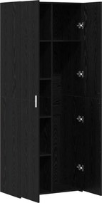 vidaXL Highboard Μαύρη Οξυά 70 x 42,5 x 185 εκ