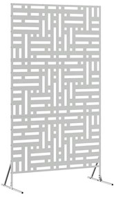 vidaXL Οθόνη Ιδιωτικότητας Γκρι 100 x 50 x 180 εκ. Ατσάλι