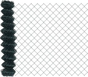 vidaXL Φράχτης αλυσίδας Πράσινο 10 x 1 m Ατσάλι