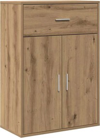 vidaXL Πλαϊνό γραφείο Artisan Oak 60 x 30 x 84 εκ Επεξεργασμένο ξύλο