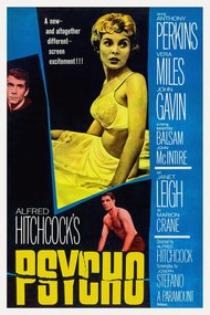 Αναπαραγωγή Psycho, Alfred Hitchcock (Vintage Cinema / Retro Movie Theatre Poster / Iconic Film Advert), (26.7 x 40 cm)