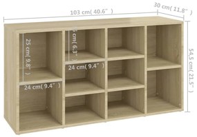 ΠΑΠΟΥΤΣΟΘΗΚΗ SONOMA ΔΡΥΣ 103 X 30 X 54,5 ΕΚ. ΑΠΟ ΜΟΡΙΟΣΑΝΙΔΑ 803293