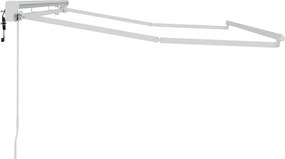 vidaXL Σκελετός Τέντας Ρυθμιζόμενος Λευκός 3,5 x 2 m Ατσάλι